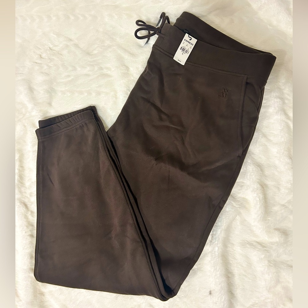 NWT Brown Men EXPRESS sweat Pants Sz XL